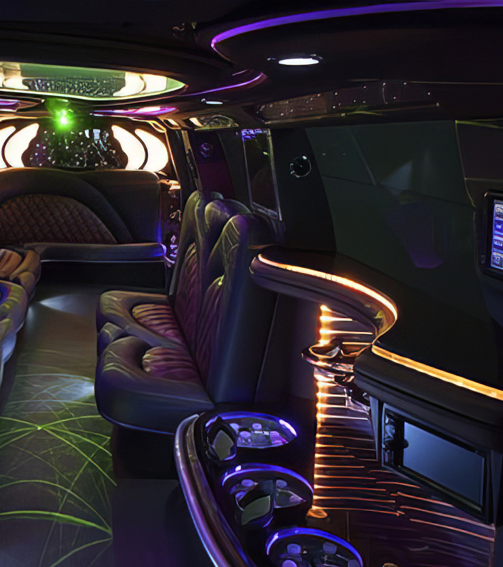 leather limo seating