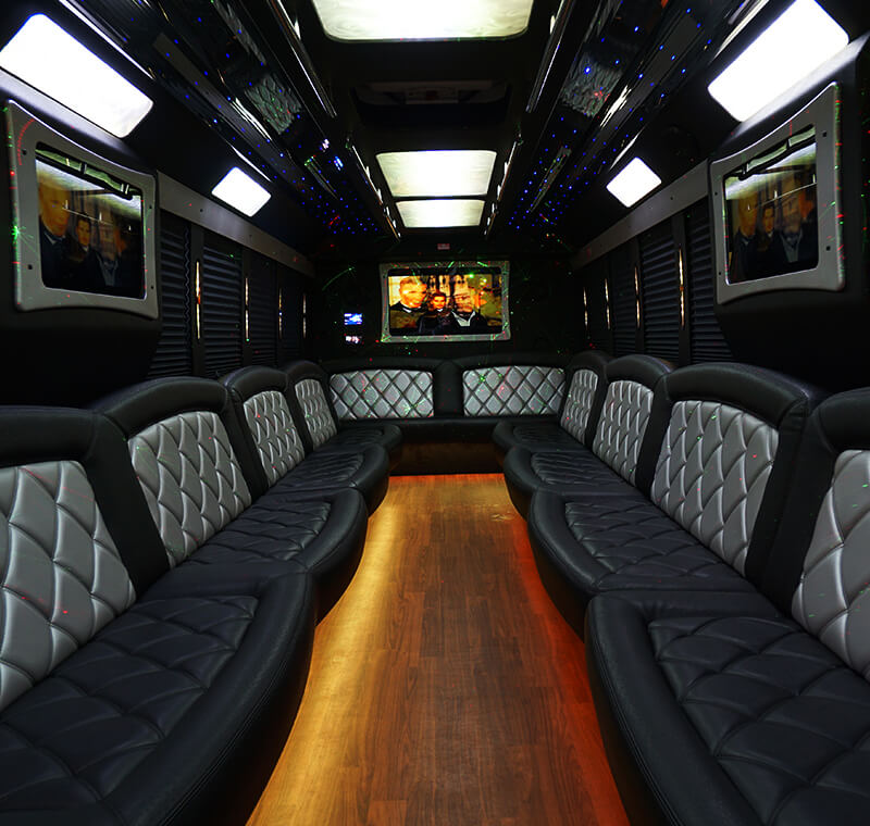 dayton party bus interior